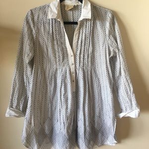 Anthropologie Vanessa Virginia Embroidered Tunic